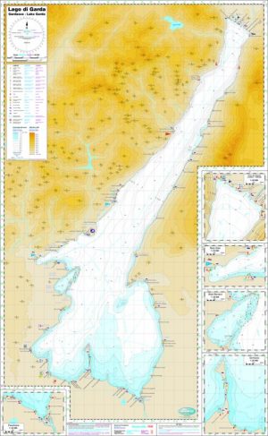 Nautische Seekarte Gardasee 1:50.000